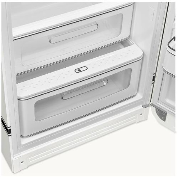 Külmik smeg, 50-ndate stiil, 153 cm, 244/26 l, 35 db, mehaaniline juhtimine, parem, carrara white