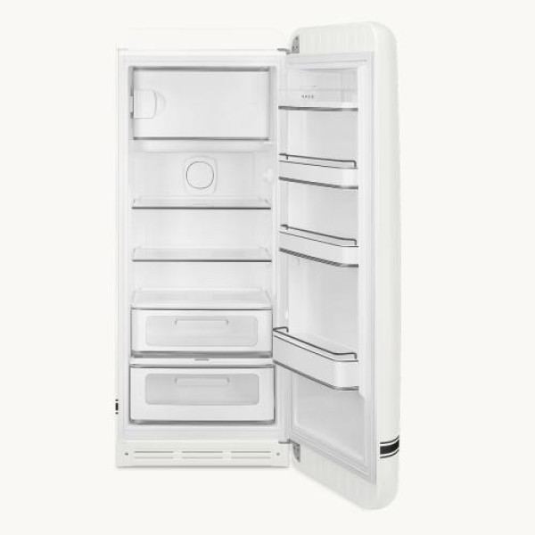 Külmik smeg, 50-ndate stiil, 153 cm, 244/26 l, 35 db, mehaaniline juhtimine, parem, carrara white