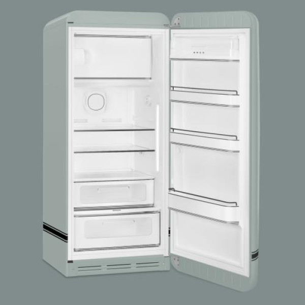 Külmik smeg, 50-ndate stiil, 153 cm, 244/26 l, 35 db, mehaaniline juhtimine, parem, shade green