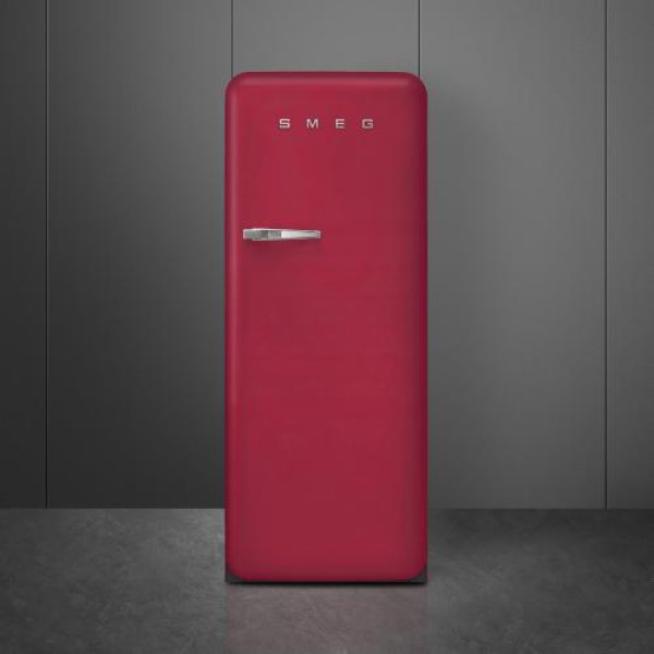 Külmik smeg, 50-ndate stiil, 153 cm, 244/26 l, 35 db, mehaaniline juhtimine, rubiinpunane