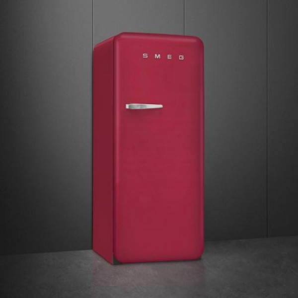 Külmik smeg, 50-ndate stiil, 153 cm, 244/26 l, 35 db, mehaaniline juhtimine, rubiinpunane