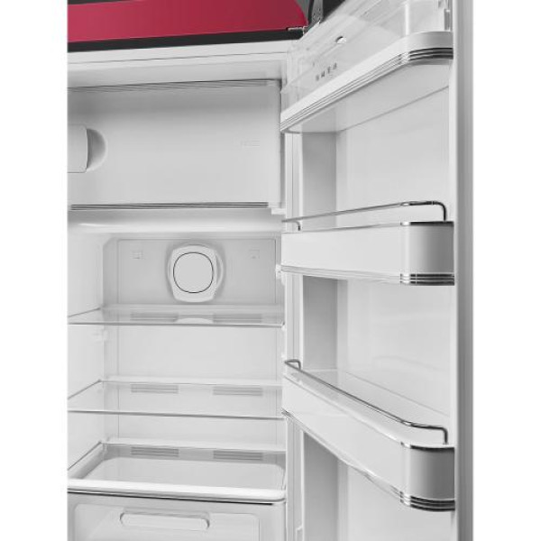 Külmik smeg, 50-ndate stiil, 153 cm, 244/26 l, 35 db, mehaaniline juhtimine, rubiinpunane