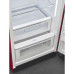 Külmik smeg, 50-ndate stiil, 153 cm, 244/26 l, 35 db, mehaaniline juhtimine, rubiinpunane