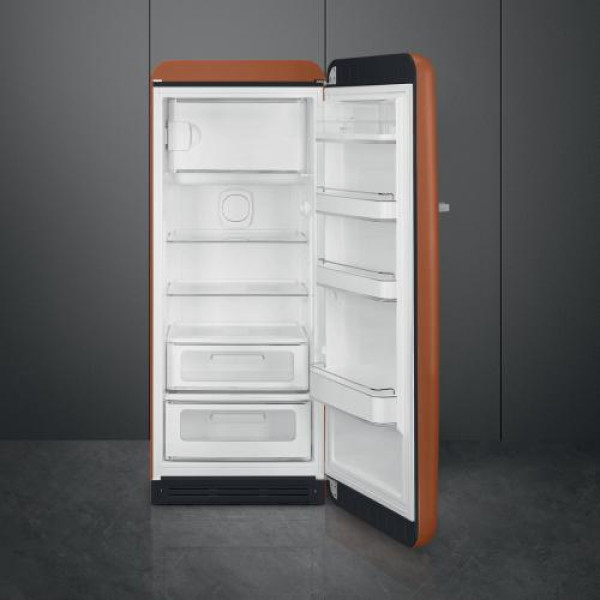Külmik smeg, 50-ndate stiil, 153 cm, 244/26 l, 35 db, mehaaniline juhtimine, parem, rooste