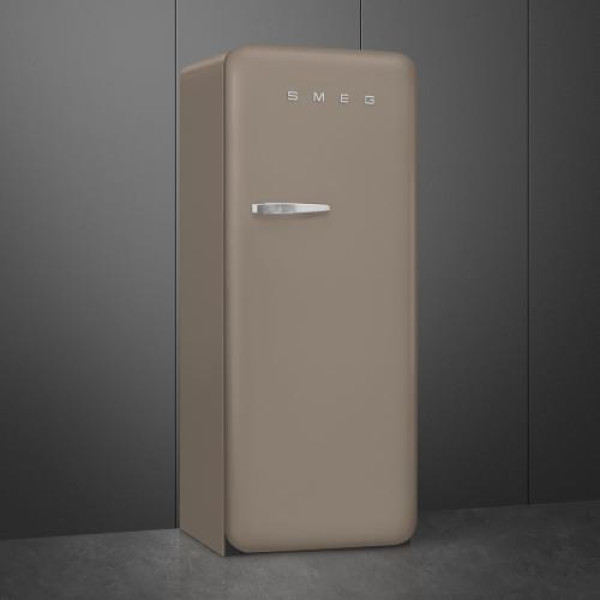 Külmik smeg, 50-ndate stiil, 153 cm, 244/26 l, 35 db, mehaaniline juhtimine, parem, taupe