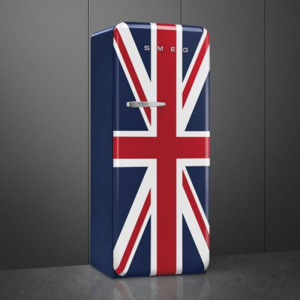 Külmik smeg, 50-ndate stiil, 153 cm, 244/26 l, 35 db, mehaaniline juhtimine, union jack