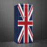 Külmik smeg, 50-ndate stiil, 153 cm, 244/26 l, 35 db, mehaaniline juhtimine, union jack