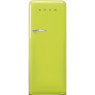 Külmik smeg, 50-ndate stiil, 153 cm, 244/26 l, 35 db, mehaaniline juhtimine, parem, laimiroheline