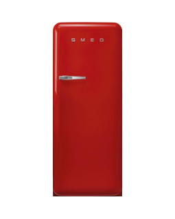 Külmik smeg, 50-ndate stiil, 153 cm, 244/26 l, 35 db, mehaaniline juhtimine, parem, punane