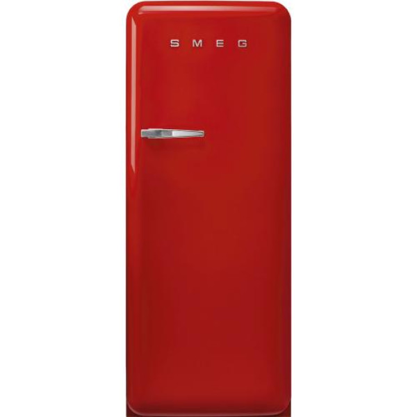 Külmik smeg, 50-ndate stiil, 153 cm, 244/26 l, 35 db, mehaaniline juhtimine, parem, punane