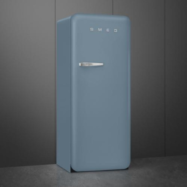 Külmik smeg, 50-ndate stiil, 153 cm, 244/26 l, 35 db, mehaaniline juhtimine, matt tormisinine