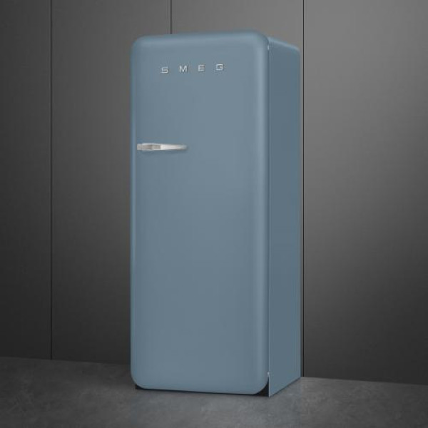Külmik smeg, 50-ndate stiil, 153 cm, 244/26 l, 35 db, mehaaniline juhtimine, matt tormisinine