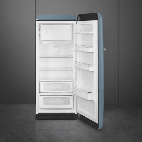 Külmik smeg, 50-ndate stiil, 153 cm, 244/26 l, 35 db, mehaaniline juhtimine, matt tormisinine