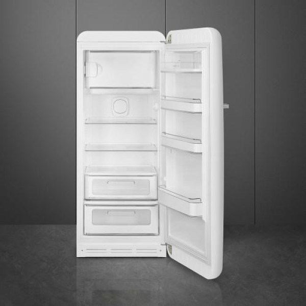 Külmik smeg, 50-ndate stiil, 153 cm, 244/26 l, 35 db, mehaaniline juhtimine, matt valge