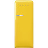 Külmik smeg, 50-ndate stiil, 153 cm, 244/26 l, 35 db, mehaaniline juhtimine, kollane