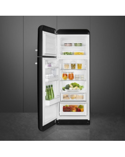 Külmik smeg, 50-ndate stiil, 172 cm, 222/72 l, 37 db, mehaaniline, vasak, must-foto2