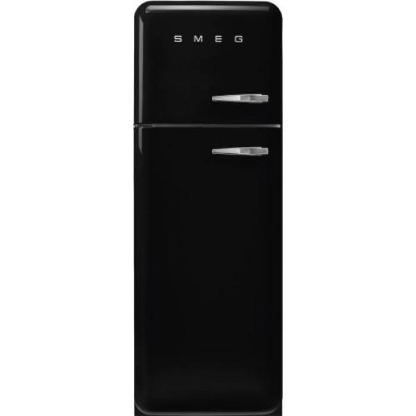 Külmik smeg, 50-ndate stiil, 172 cm, 222/72 l, 34 db, mehaaniline, vasak, must