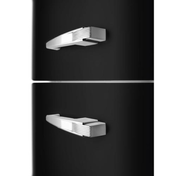 Külmik smeg, 50-ndate stiil, 172 cm, 222/72 l, 34 db, mehaaniline, vasak, must