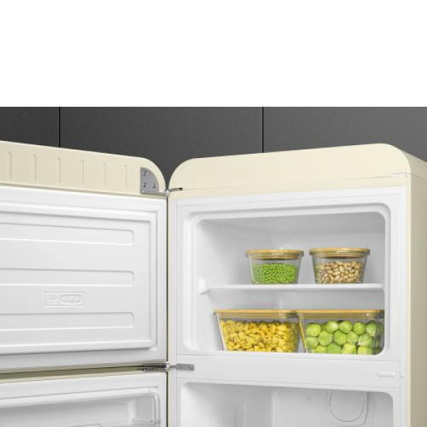 Külmik smeg, 50-ndate stiil, 172 cm, 222/72 l, 34 db, mehaaniline juhtimine, kreem