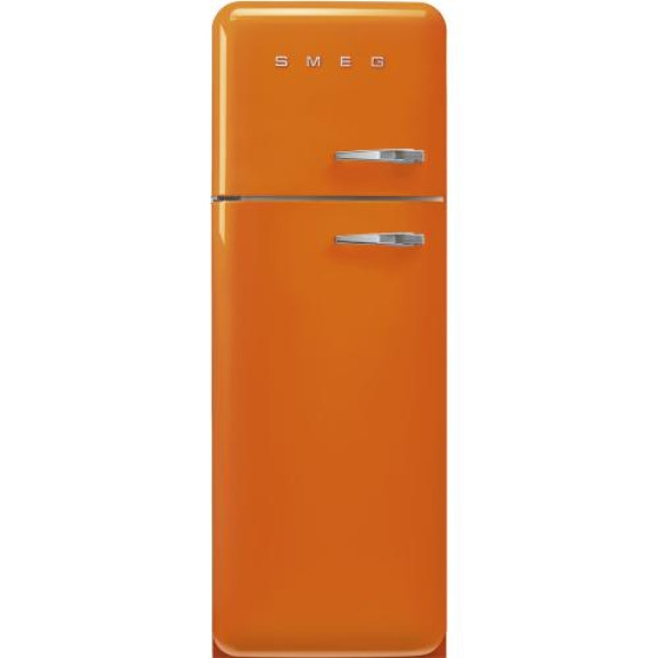 Külmik smeg, 50-ndate stiil, 172 cm, 222/72 l, 34 db, mehaaniline, vasak, oranž