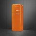 Külmik smeg, 50-ndate stiil, 172 cm, 222/72 l, 34 db, mehaaniline, vasak, oranž