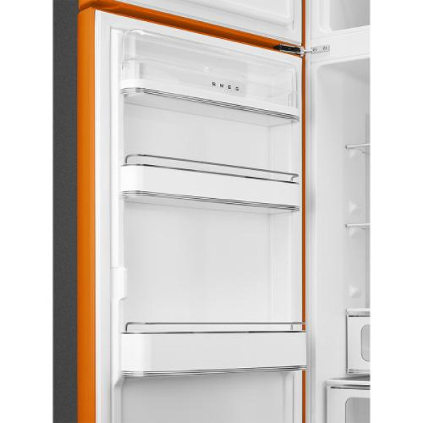 Külmik smeg, 50-ndate stiil, 172 cm, 222/72 l, 34 db, mehaaniline, vasak, oranž