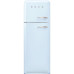 Külmik smeg, 50-ndate stiil, 172 cm, 222/72 l, 34 db, mehaaniline, vasak, pastellsinine