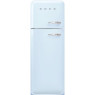 Külmik smeg, 50-ndate stiil, 172 cm, 222/72 l, 34 db, mehaaniline, vasak, pastellsinine