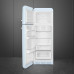 Külmik smeg, 50-ndate stiil, 172 cm, 222/72 l, 34 db, mehaaniline, vasak, pastellsinine