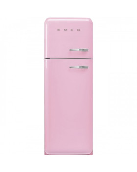 Külmik smeg, 50-ndate stiil, 172 cm, 222/72 l, 37 db, mehaaniline, vasak, pastellroosa