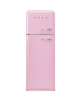 Külmik smeg, 50-ndate stiil, 172 cm, 222/72 l, 34 db, vasak, mehaaniline juhtimine, pastellroosa