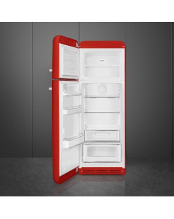 Külmik smeg, 50-ndate stiil, 172 cm, 222/72 l, 37 db, mehaaniline, vasak, punane-foto2