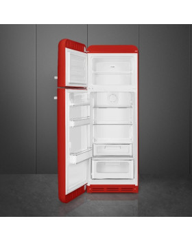 Külmik smeg, 50-ndate stiil, 172 cm, 222/72 l, 37 db, mehaaniline, vasak, punane-foto2