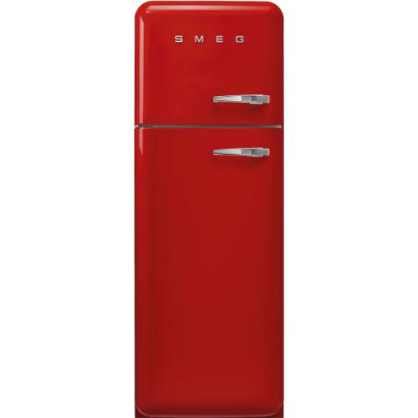 Külmik smeg, 50-ndate stiil, 172 cm, 222/72 l, 34 db, mehaaniline, vasak, punane