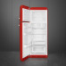 Külmik smeg, 50-ndate stiil, 172 cm, 222/72 l, 34 db, mehaaniline, vasak, punane