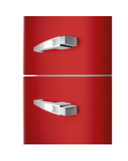Külmik smeg, 50-ndate stiil, 172 cm, 222/72 l, 34 db, mehaaniline, vasak, punane-foto3