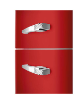 Külmik smeg, 50-ndate stiil, 172 cm, 222/72 l, 34 db, mehaaniline, vasak, punane-foto3