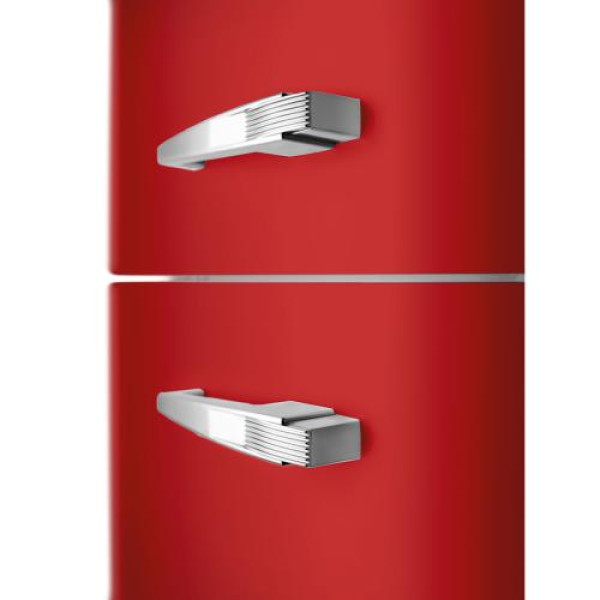 Külmik smeg, 50-ndate stiil, 172 cm, 222/72 l, 34 db, mehaaniline, vasak, punane