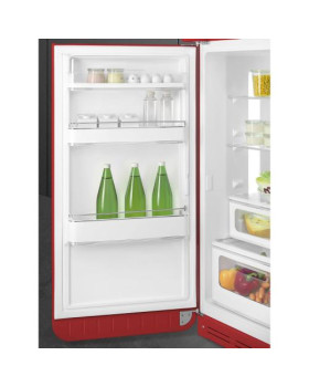 Külmik smeg, 50-ndate stiil, 172 cm, 222/72 l, 34 db, mehaaniline, vasak, punane-foto7