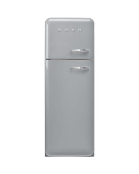Külmik smeg, 50-ndate stiil, 172 cm, 222/72 l, 34 db, vasak, mehaaniline juhtimine, hõbedane