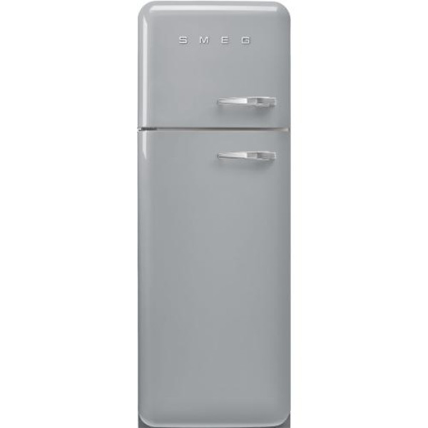 Külmik smeg, 50-ndate stiil, 172 cm, 222/72 l, 34 db, vasak, mehaaniline juhtimine, hõbedane