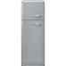 Külmik smeg, 50-ndate stiil, 172 cm, 222/72 l, 34 db, vasak, mehaaniline juhtimine, hõbedane