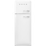 Külmik smeg, 50-ndate stiil, 172 cm, 222/72 l, 34 db, mehaaniline, vasak, valge