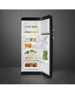 Külmik smeg, 50-ndate stiil, 172 cm, 222/72 l, 37 db, mehaaniline, parem, must-foto3