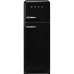 Külmik smeg, 50-ndate stiil, 172 cm, 222/72 l, 34 db, mehaaniline, parem, must