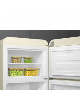 Külmik smeg, 50-ndate stiil, 172 cm, 222/72 l, 37 db, mehaaniline, parem, kreem-foto3