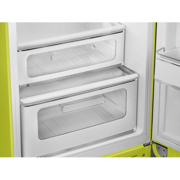 Külmik smeg, 50-ndate stiil, 172 cm,  222/72 l, 34 db, laimiroheline