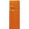 Külmik smeg, 50-ndate stiil, 172 cm, 222/72 l, 37 db, mehaaniline, parem, oranž