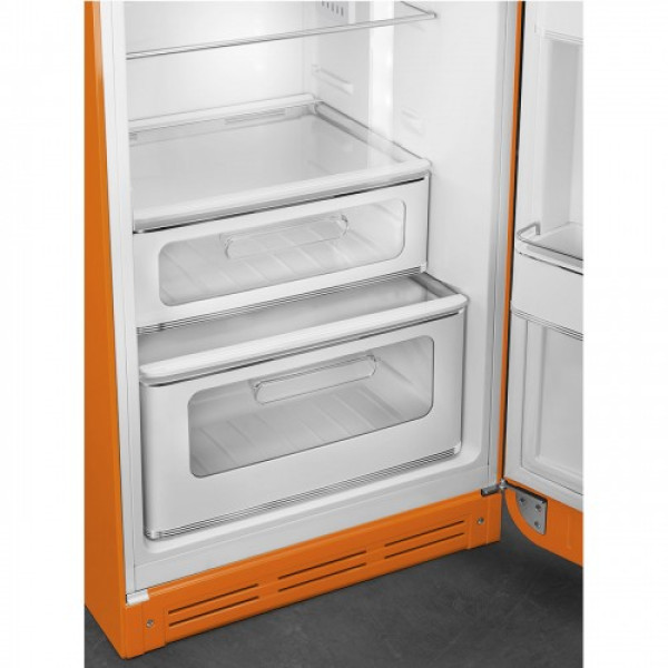 Külmik smeg, 50-ndate stiil, 172 cm, 222/72 l, 37 db, mehaaniline, parem, oranž Kodumasinad