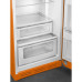 Külmik smeg, 50-ndate stiil, 172 cm, 222/72 l, 34 db, mehaaniline, parem, oranž